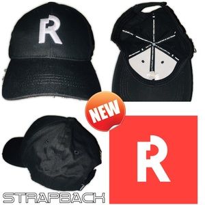 REAKTOR Official Merchandise Black Strapback Hat